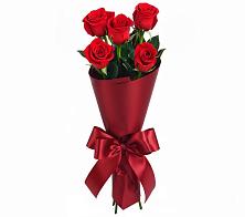 Букет 5 Красных роз Эдлесс Лав в Линёво Новосибирской области