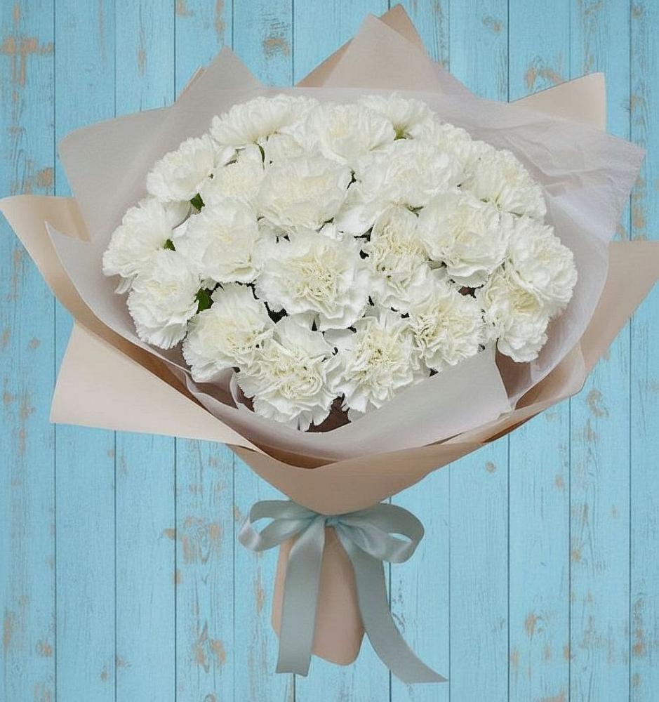 Букет цветов из: Гвоздики в Линёво Новосибирской области