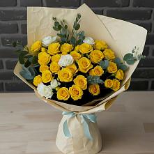 Букет цветов из:  Розы в Линёво Новосибирской области