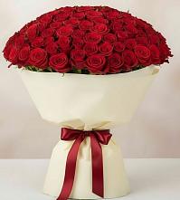Букет 101 Красная роза Милано в Линёво Новосибирской области