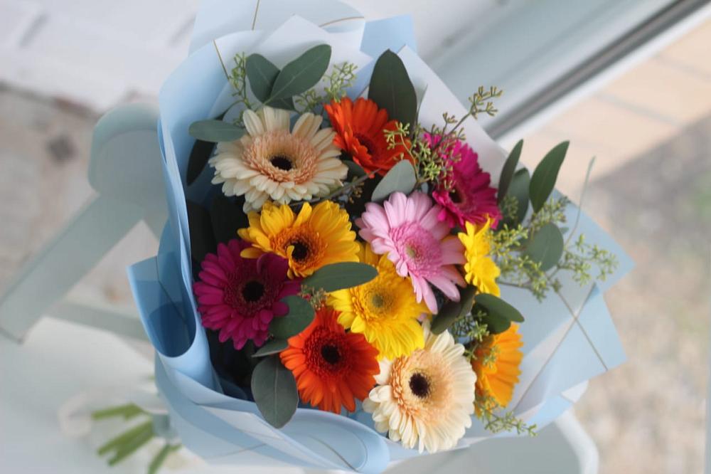 Букет цветов из: Герберы в Линёво Новосибирской области