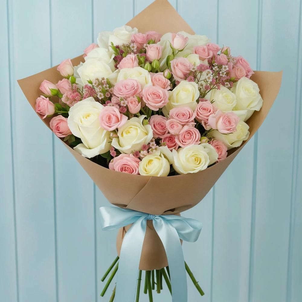 Букет цветов из: Розы в Линёво Новосибирской области