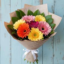Букет цветов из:  Герберы #REPLACE_PRED# Линёво Новосибирской области
