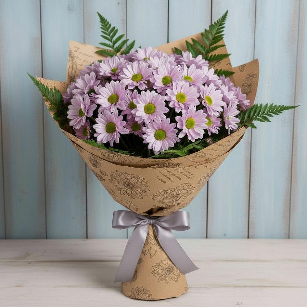 Букет цветов из: Хризантемы в Линёво Новосибирской области