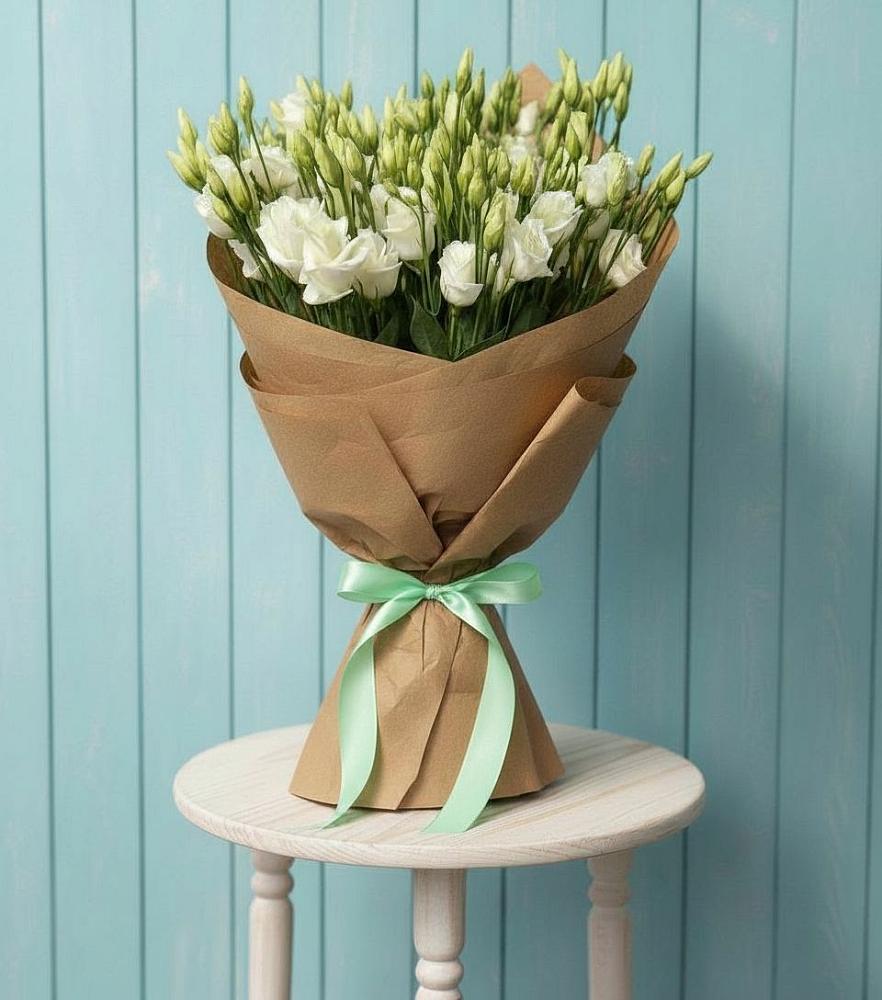 Букет цветов из: Лизиантусы в Линёво Новосибирской области