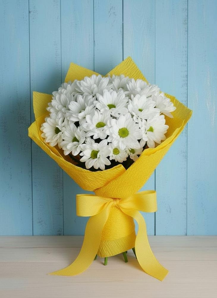 Букет цветов из: Хризантемы в Линёво Новосибирской области