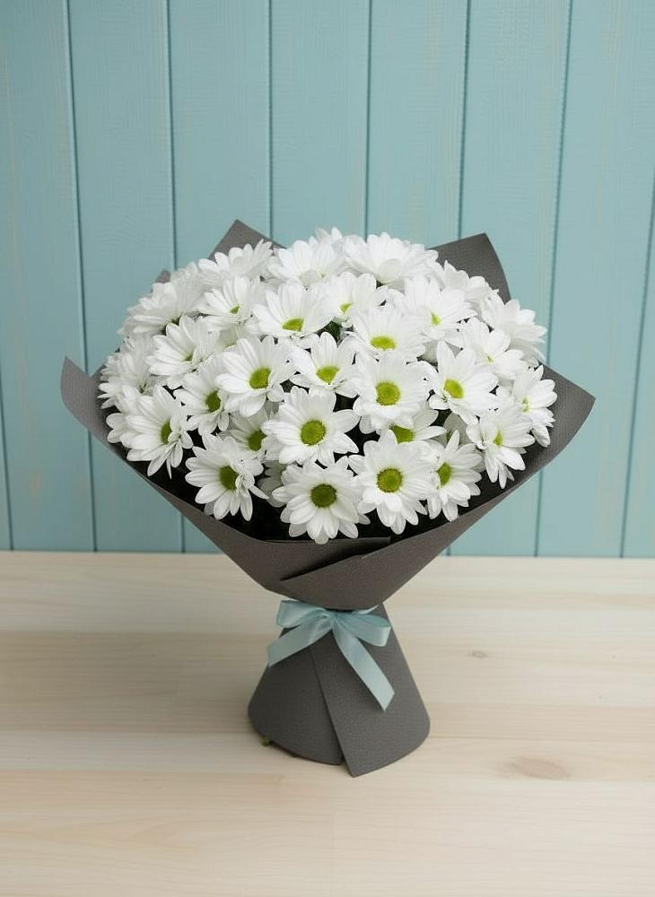 Букет цветов из: Хризантемы в Линёво Новосибирской области