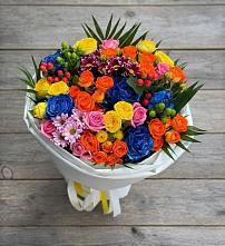 Букет цветов из:  Розы и Хризантемы в Линёво Новосибирской области
