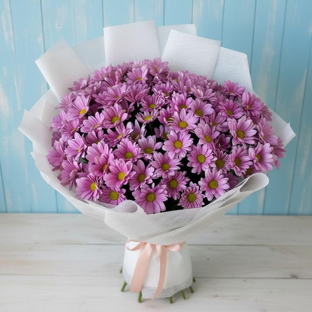 Букет цветов из: Хризантемы в Линёво Новосибирской области