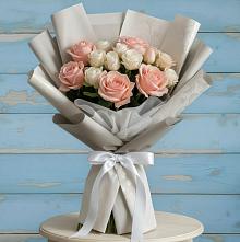Букет цветов из:  Розы #REPLACE_PRED# Линёво Новосибирской области