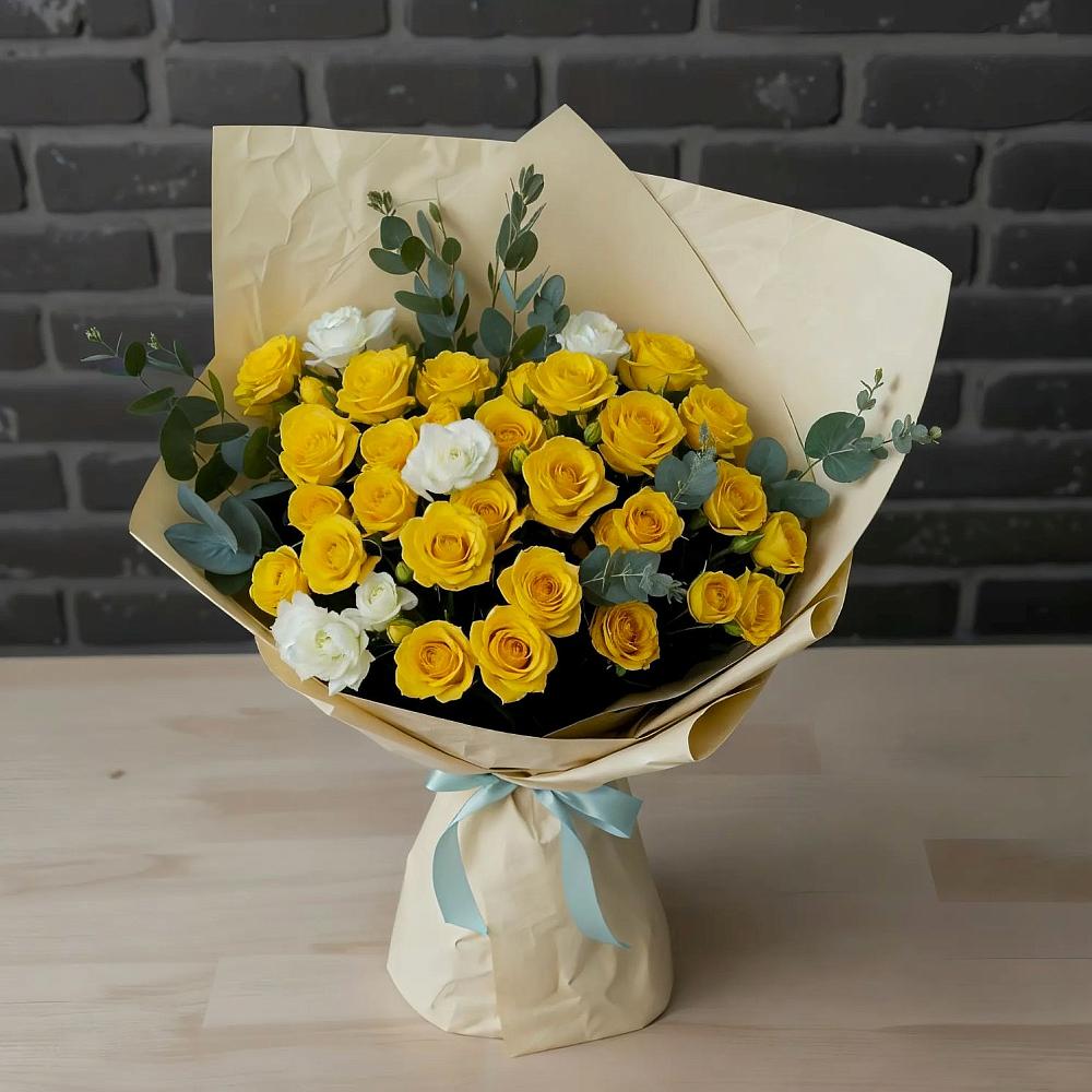 Букет цветов из: Розы в Линёво Новосибирской области