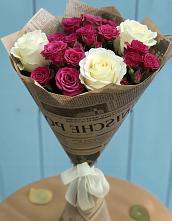Букет цветов из:  Розы в Линёво Новосибирской области