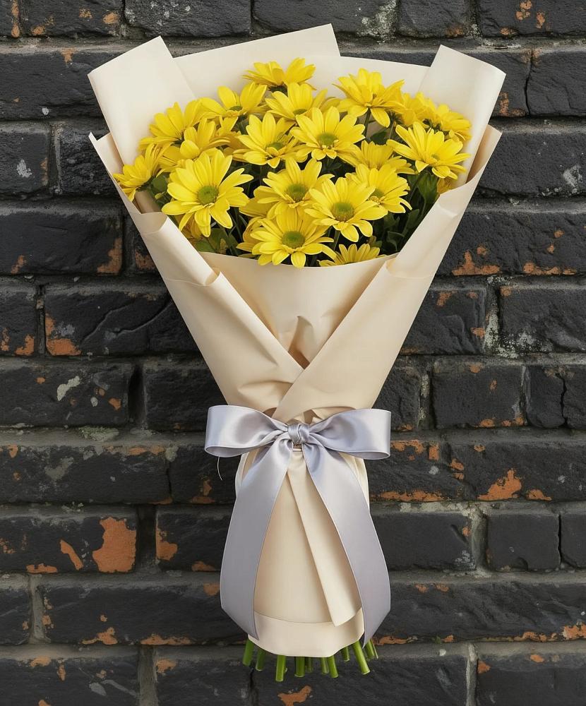 Букет цветов из: Хризантемы в Линёво Новосибирской области