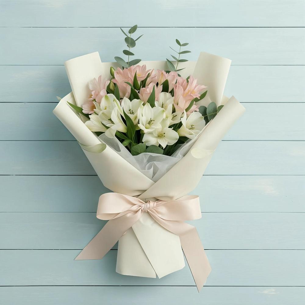 Букет цветов из: Альстромерии в Линёво Новосибирской области