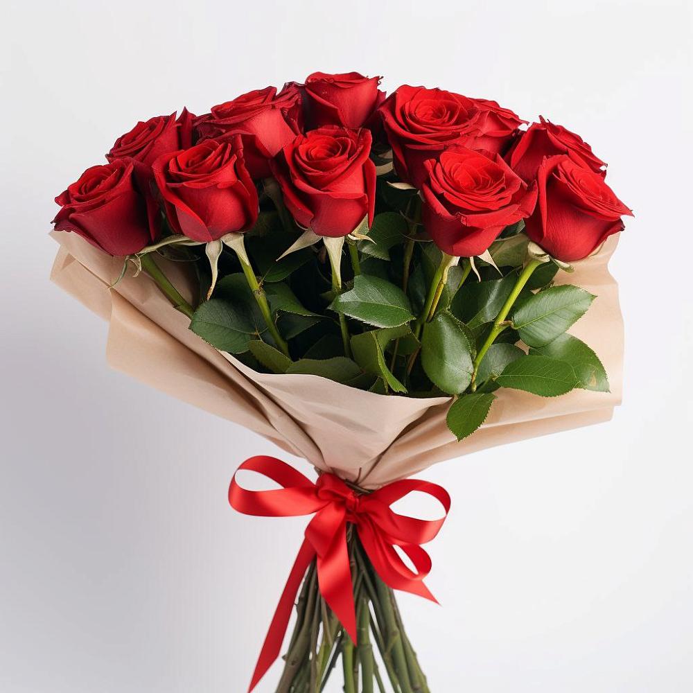 Букет 11 Красных роз Эдлесс Лав в Линёво Новосибирской области