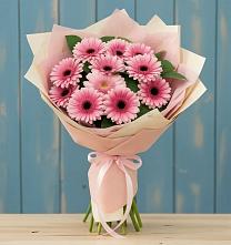 Букет цветов из:  Герберы #REPLACE_PRED# Линёво Новосибирской области