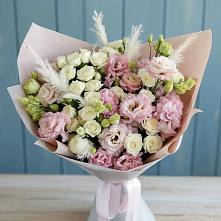 Букет цветов из:  Альстромерии и Розы в Линёво Новосибирской области